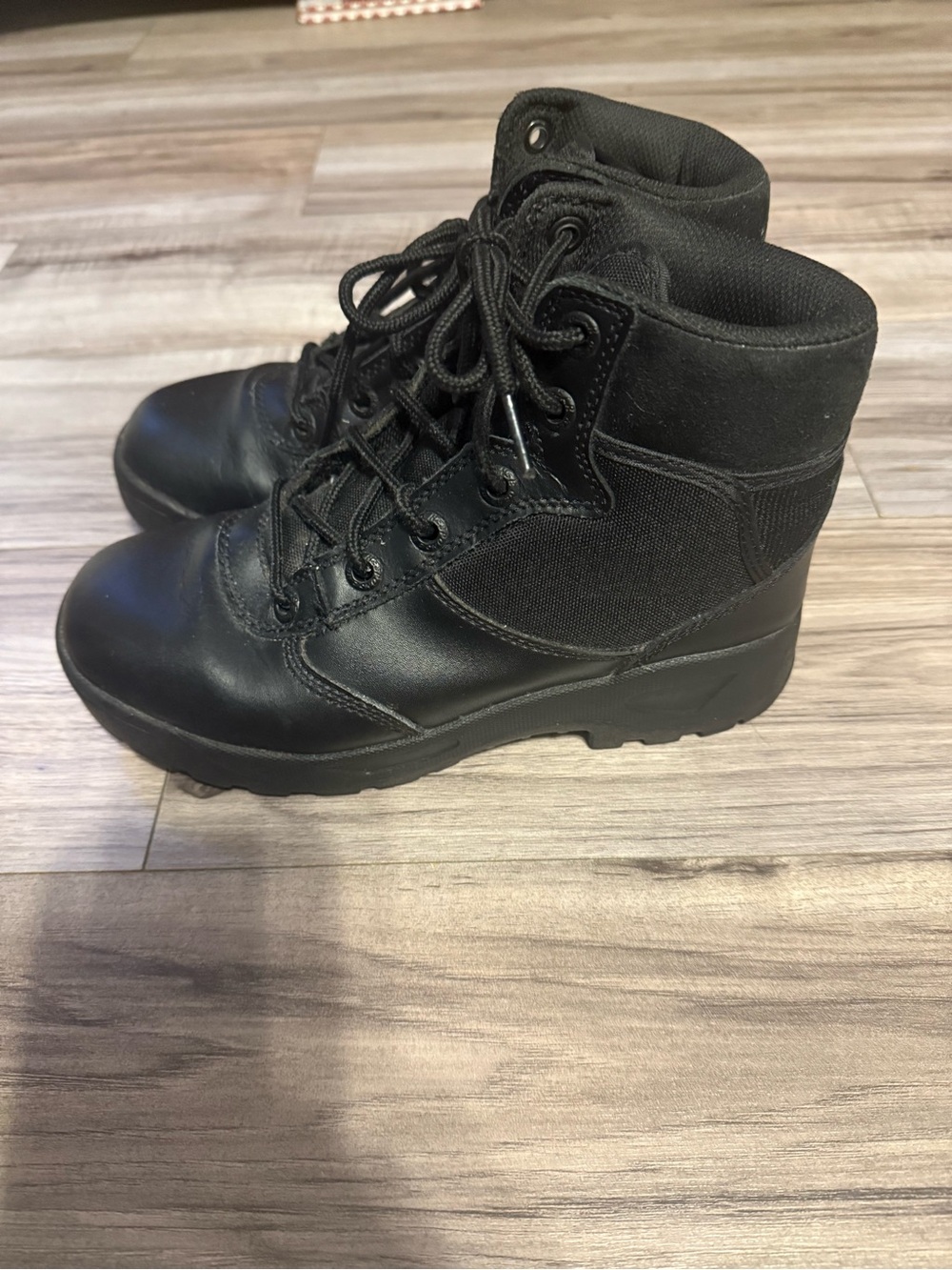 Responce Gear Womens Black Tactical Lace-Up Ankle Boots Size 8
